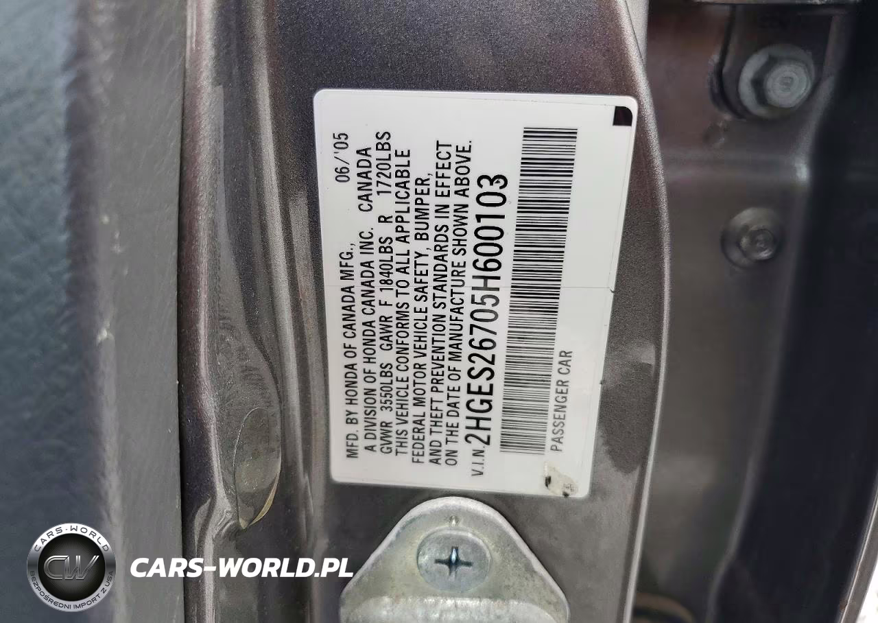 2005 Honda Civic Ex VIN:2HGES26705H600103 - 13