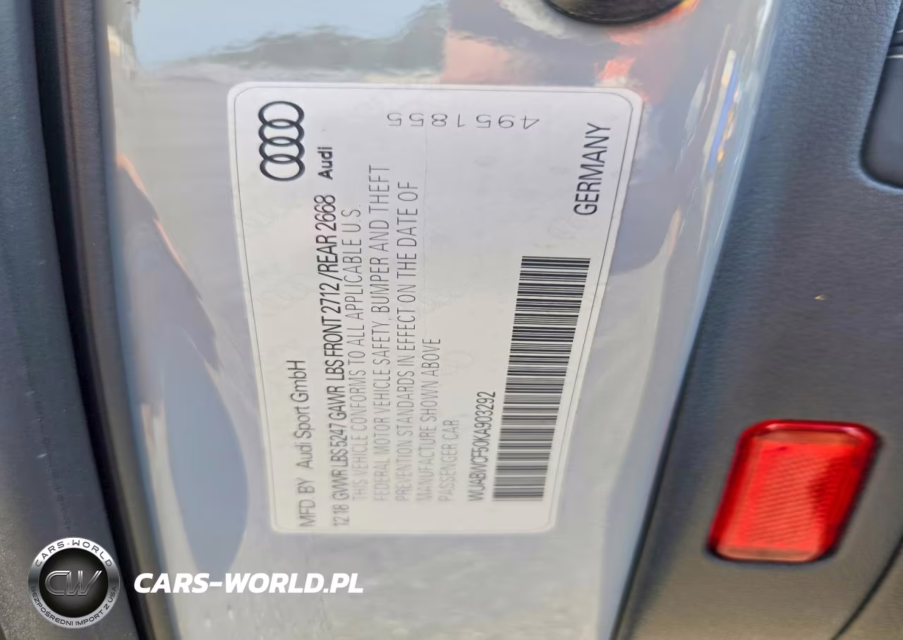 2019 Audi Rs5 VIN:WUABWCF50KA903292 - 13