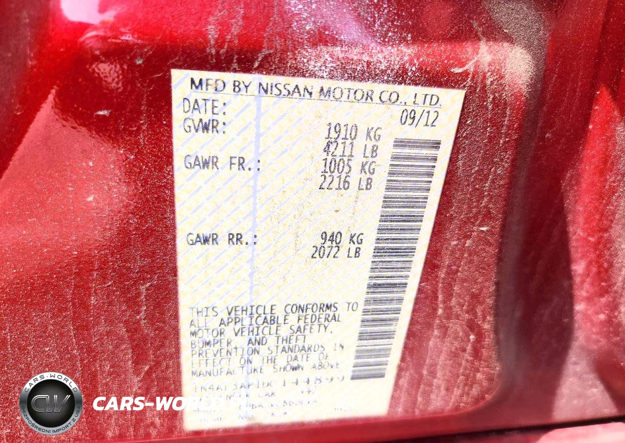 2013 Nissan Altima 2.5 VIN:1N4AL3AP1DC144899 - 12