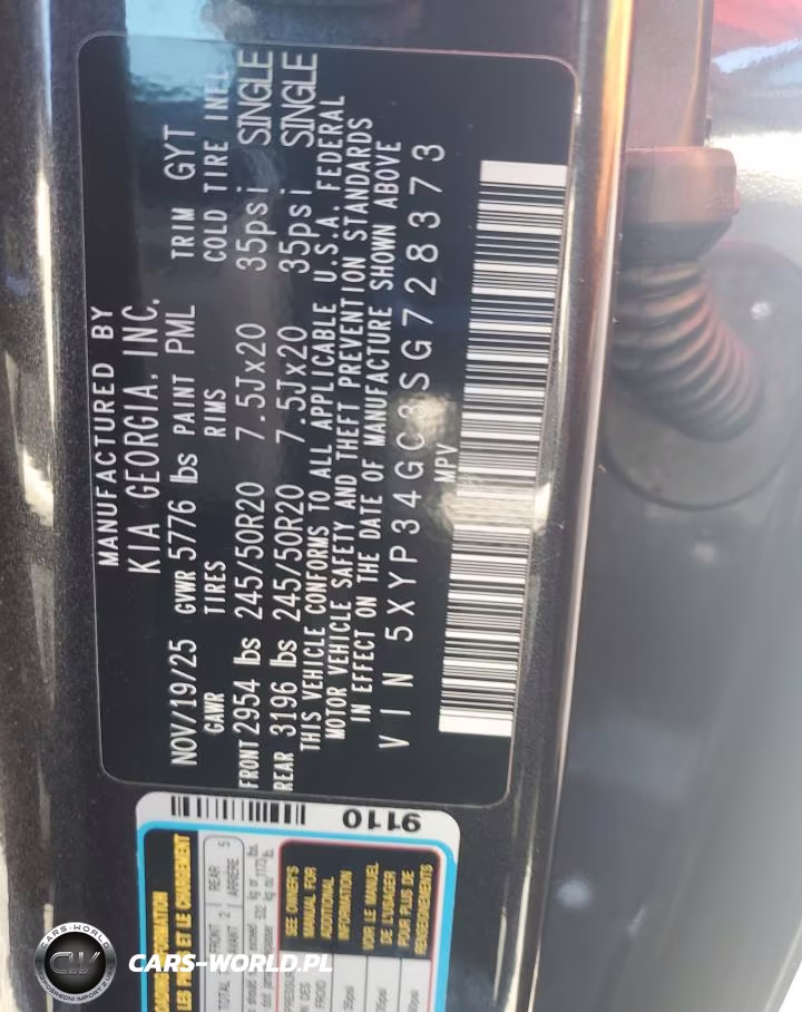 2025 Kia Telluride Ex VIN:5XYP34GC3SG728373 - 13