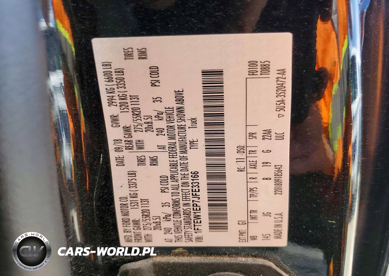 2018 Ford F150 Supercrew VIN:1FTEW1EP7JFE33166 - 13