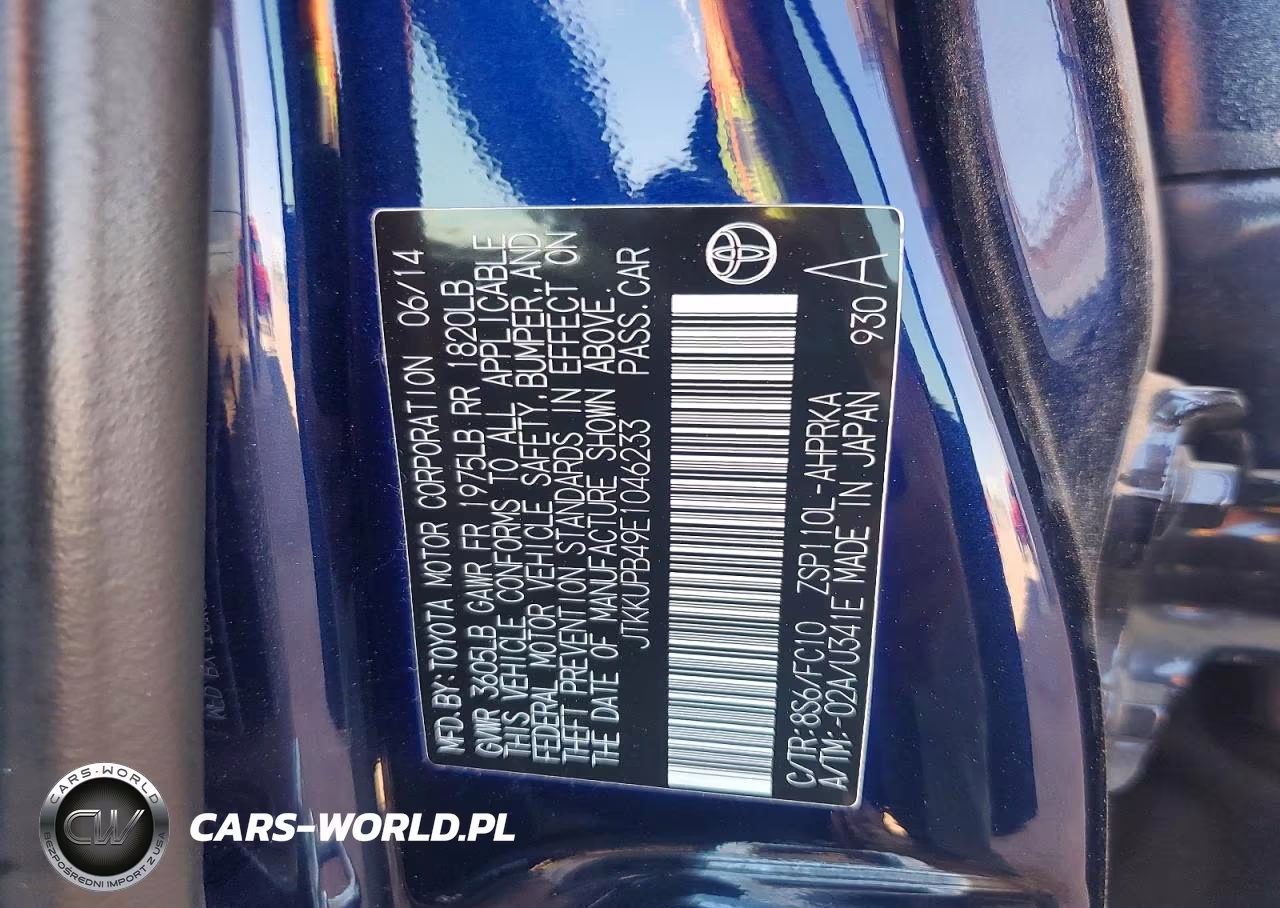 2014 Scion Xd Base VIN:JTKKUPB49E1046233 - 12
