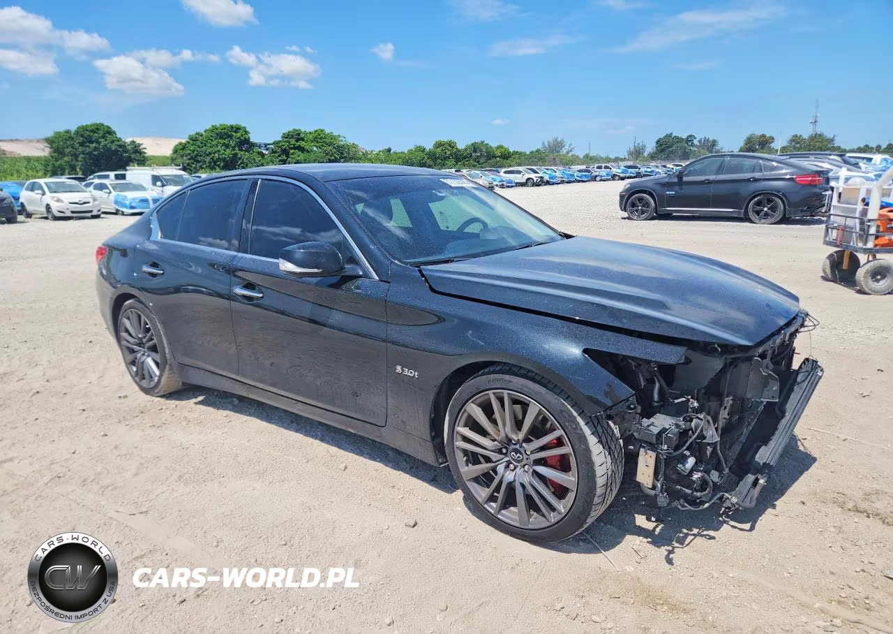 2017 Infiniti Q50 Red Sport 400 VIN:JN1FV7AP4HM850706 - 4