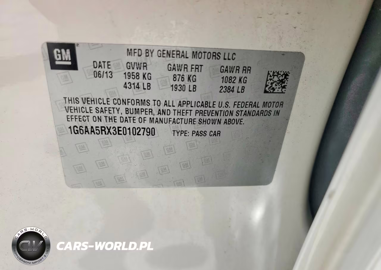 2014 Cadillac Ats VIN:1G6AA5RX3E0102790 - 12