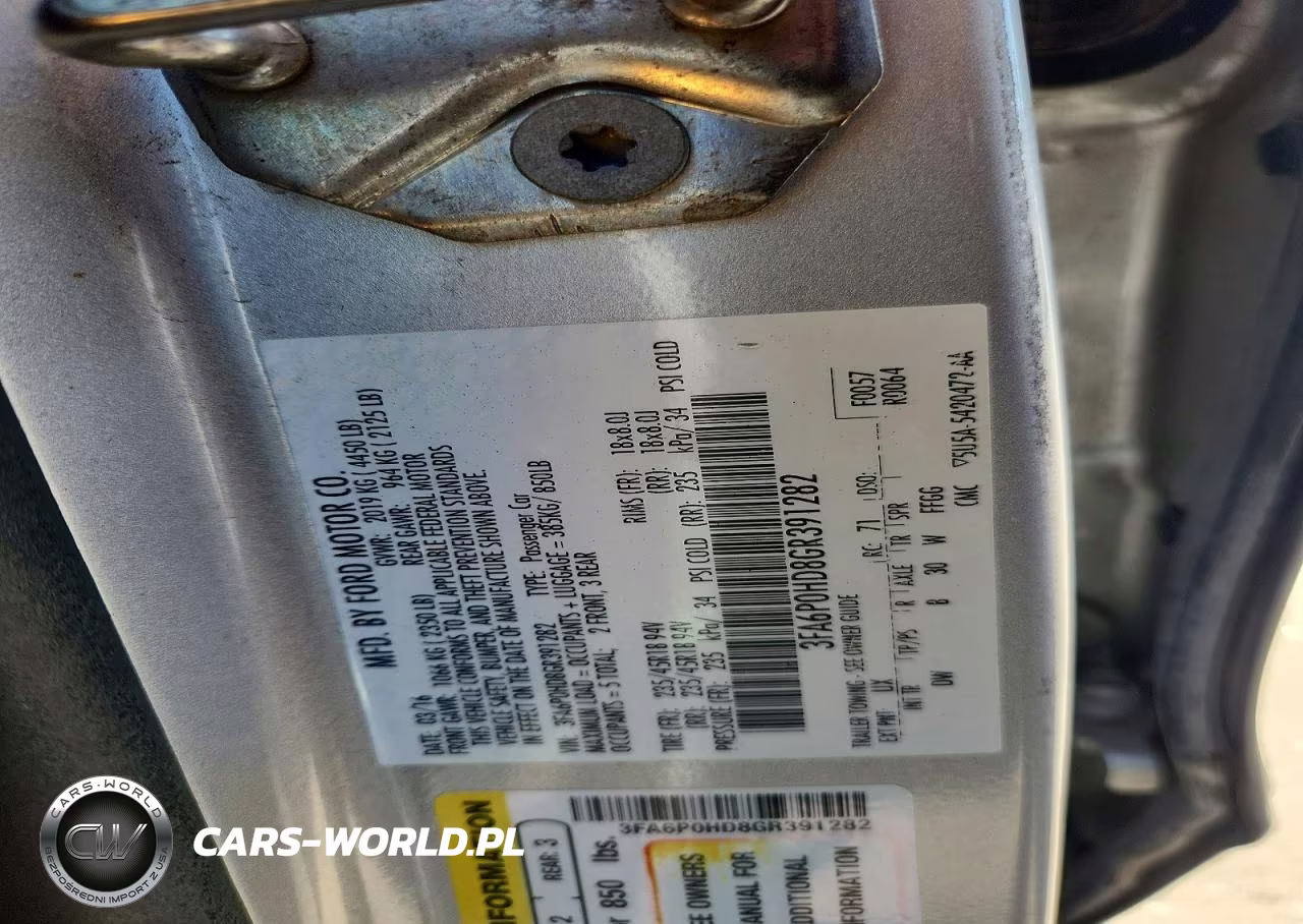 2016 Ford Fusion Se VIN:3FA6P0HD8GR391282 - 12