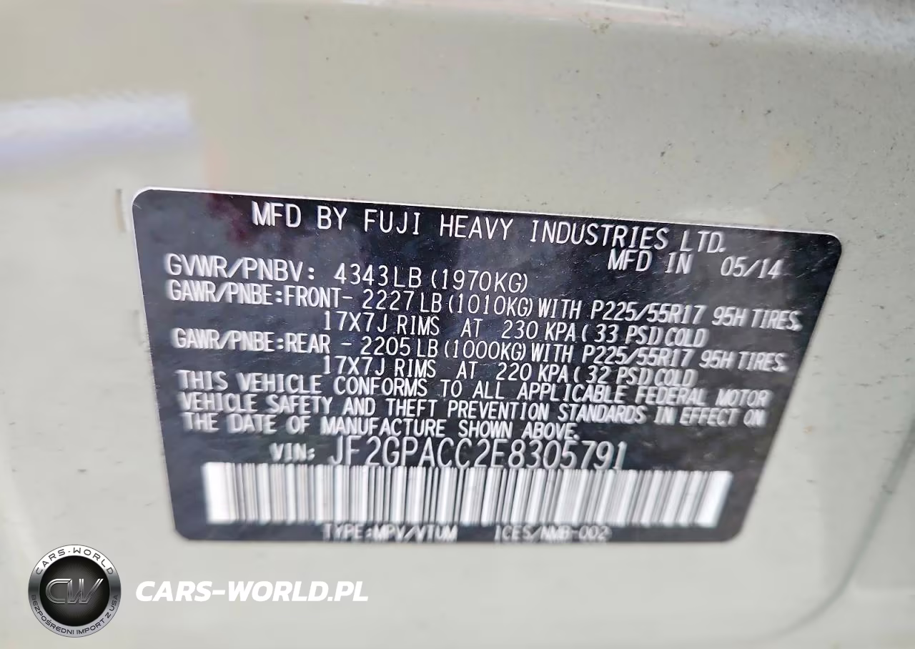 2014 Subaru Xv Crosstrek 2.0 Premium VIN:JF2GPACC2E8305791 - 13
