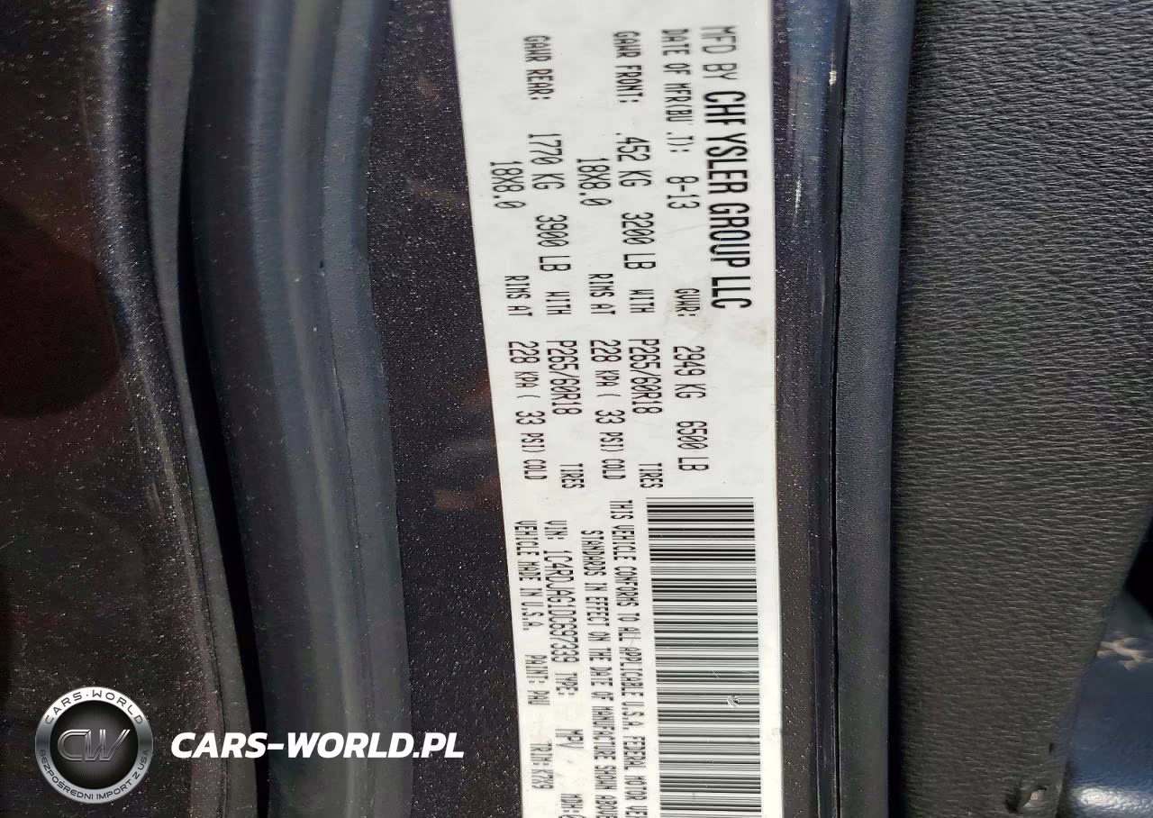 2013 Dodge Durango Sxt VIN:1C4RDJAG1DC697339 - 14
