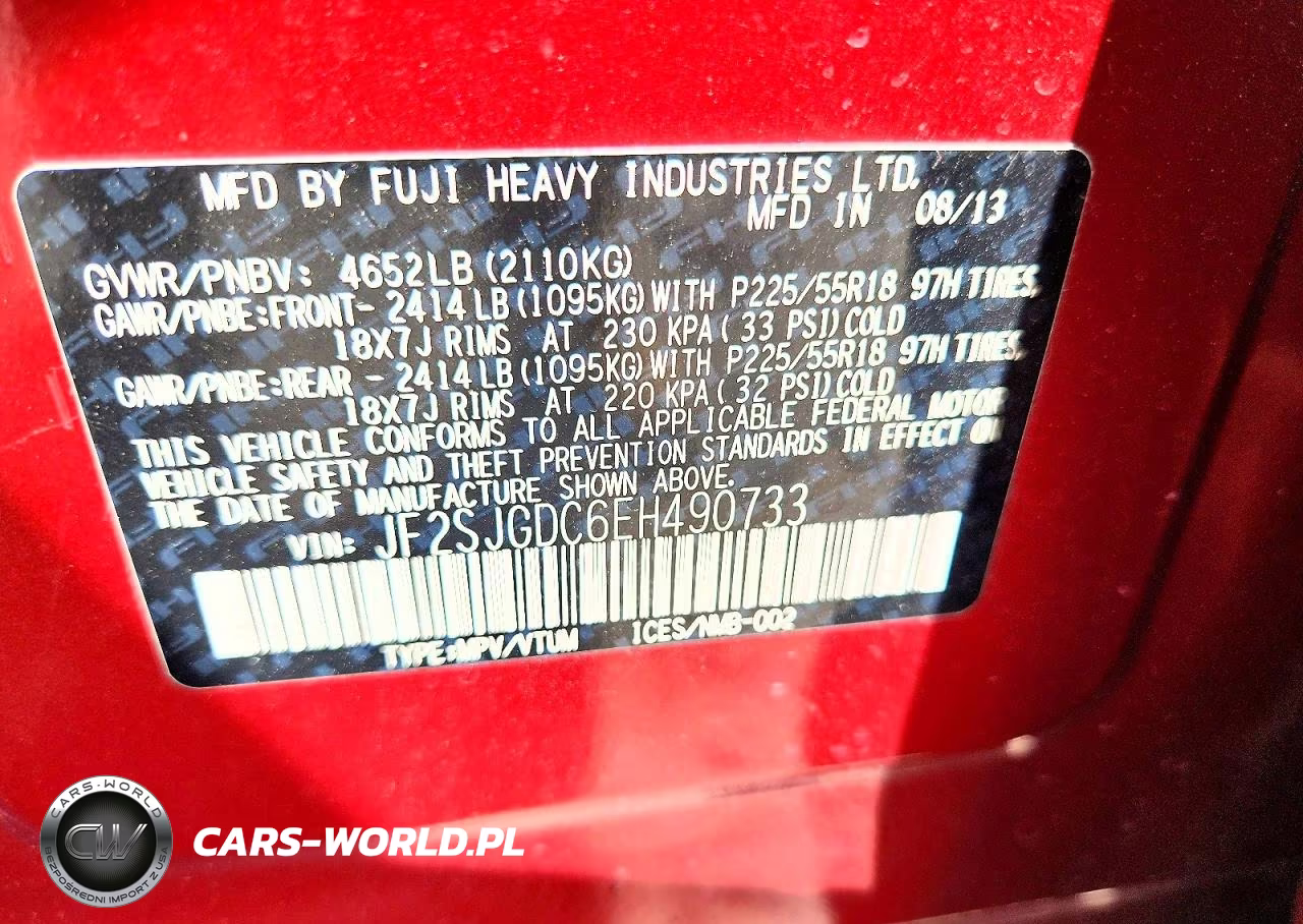 2014 Subaru Forester 2.0Xt Premium VIN:JF2SJGDC6EH490733 - 12