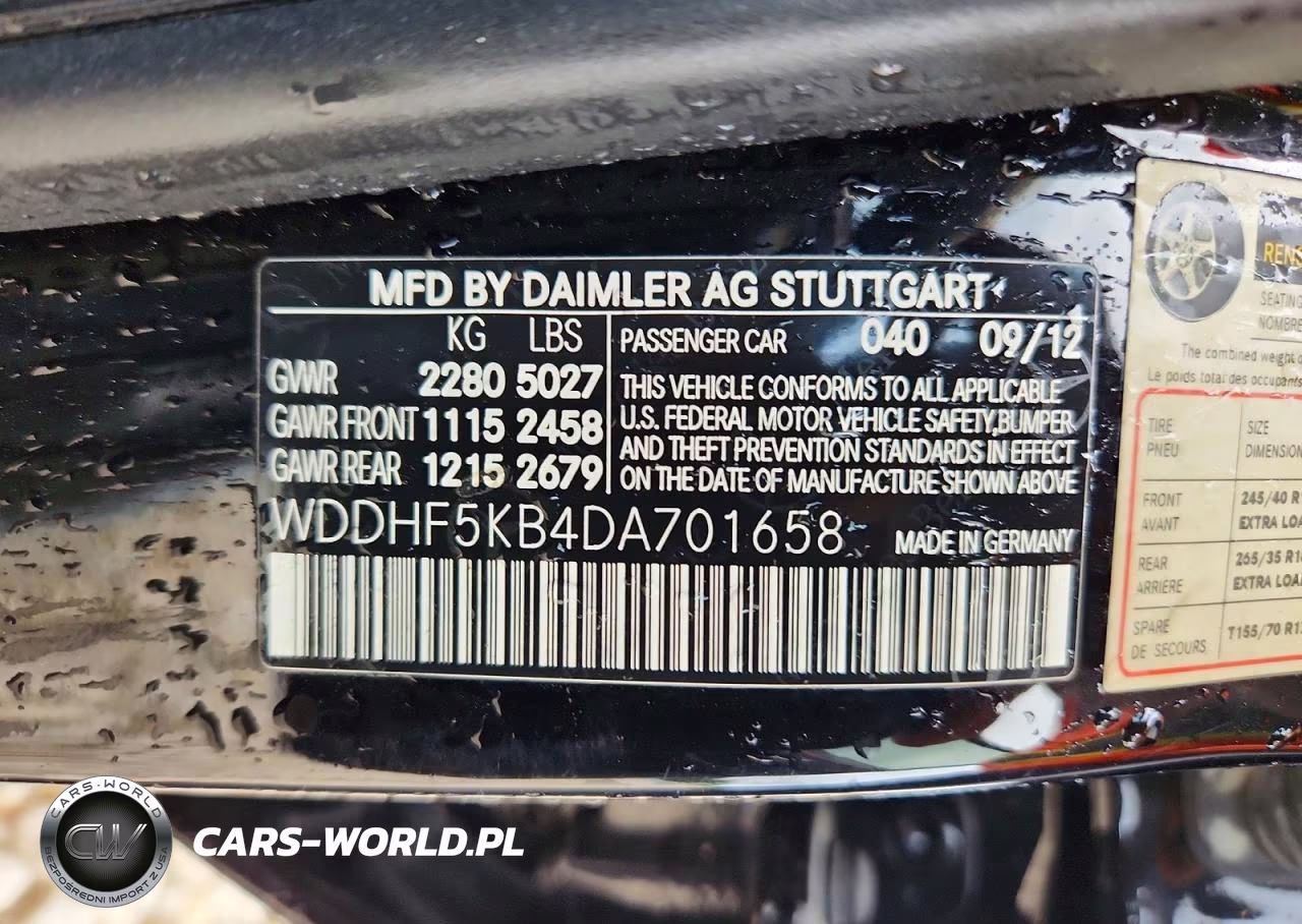 2013 Mercedes-Benz E VIN:WDDHF5KB4DA701658 - 12
