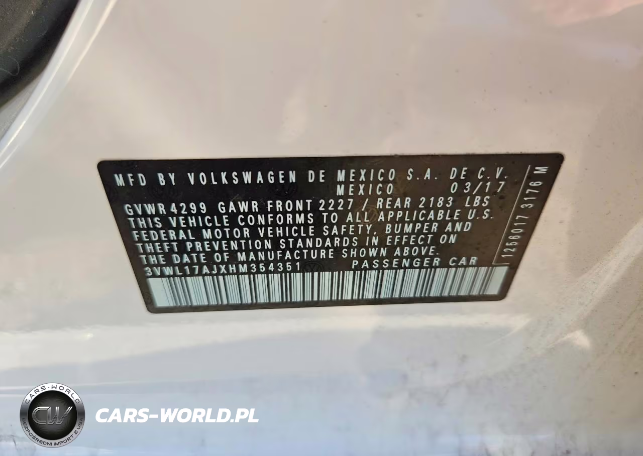 2017 Volkswagen Jetta Sel VIN:3VWL17AJXHM354351 - 12
