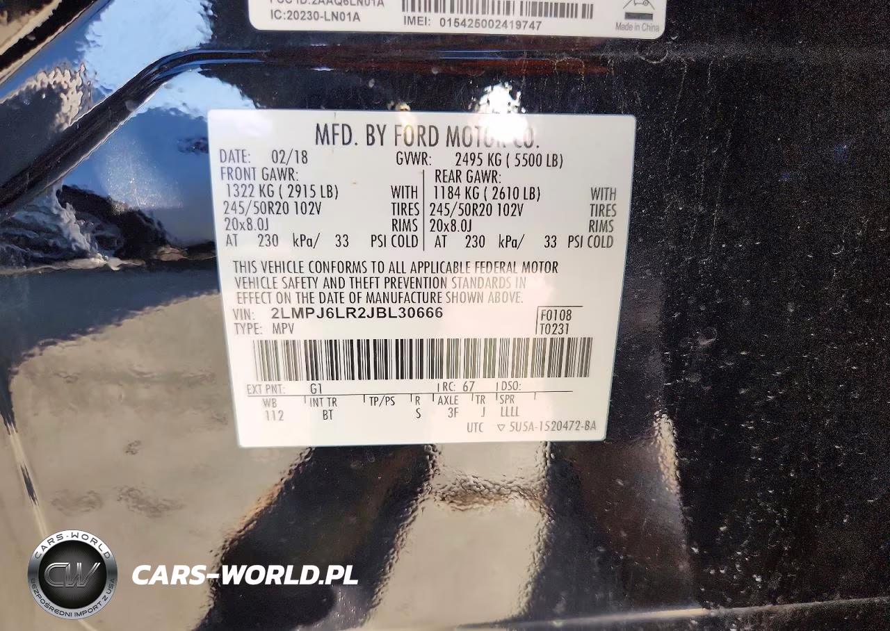 2018 Lincoln Mkx Reserve VIN:2LMPJ6LR2JBL30666 - 13