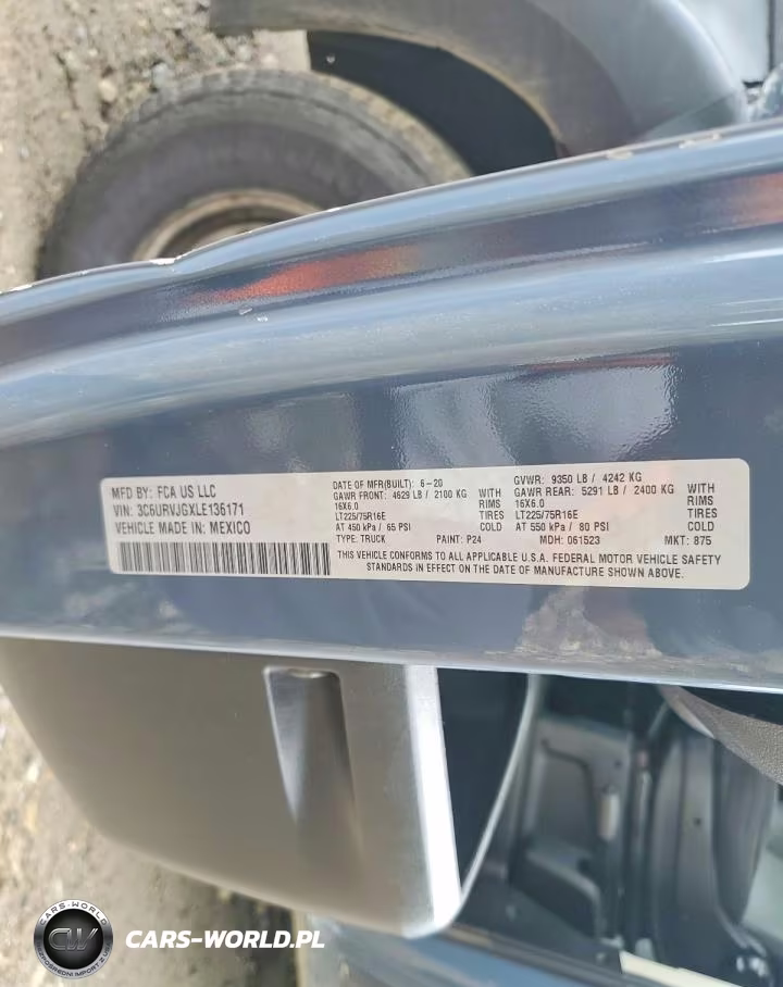 2020 Ram Promaster 3500 Delivery Van VIN:3C6URVJGXLE136171 - 13