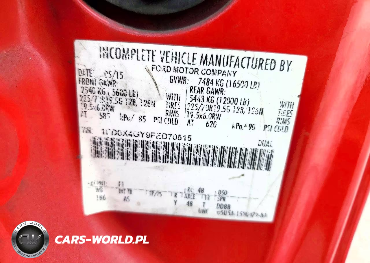 2015 Ford F450 Super Duty VIN:1FD0X4GY9FED70515 - 10