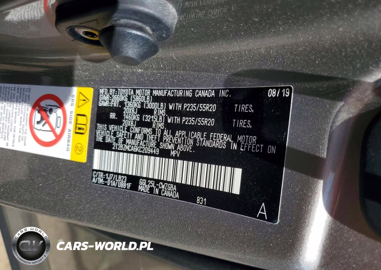 2019 Lexus Rx 350 Base VIN:2T2BZMCA6KC209449 - 13