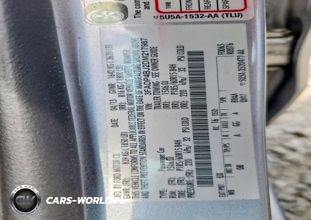 2013 Ford Fiesta Se VIN:3FADP4BJ2DM217987 - 13
