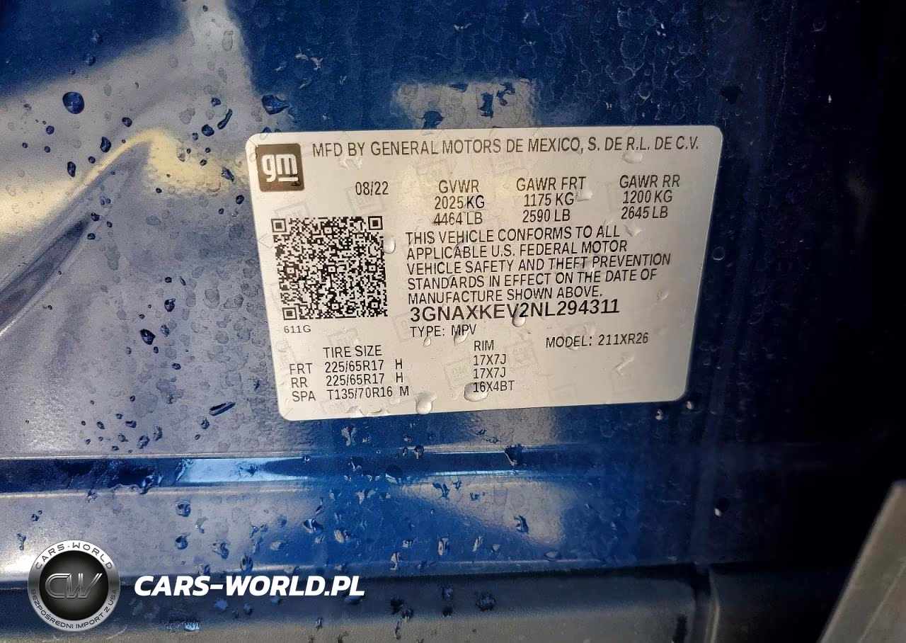2022 Chevrolet Equinox Lt VIN:3GNAXKEV2NL294311 - 13
