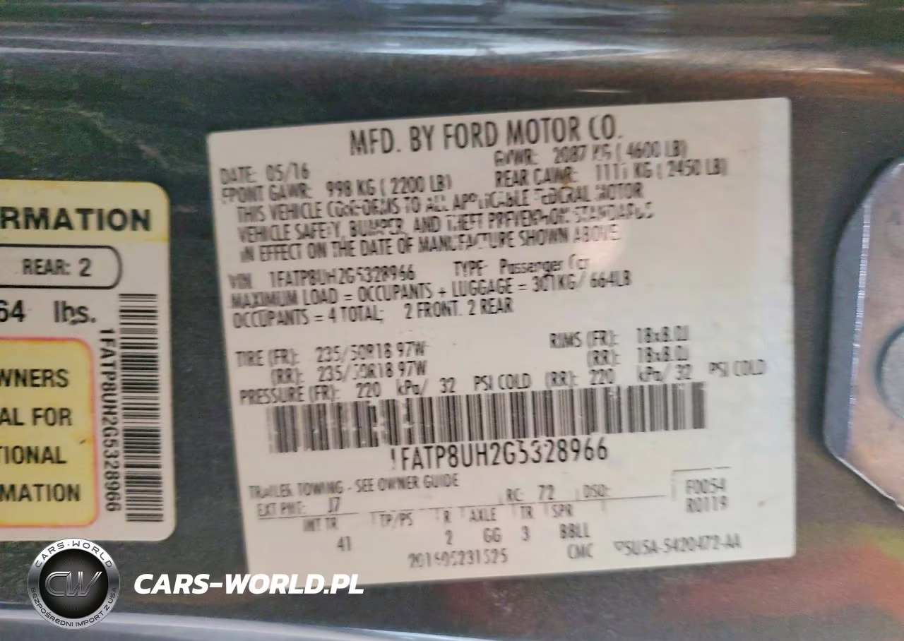 2016 Ford Mustang VIN:1FATP8UH2G5328966 - 12