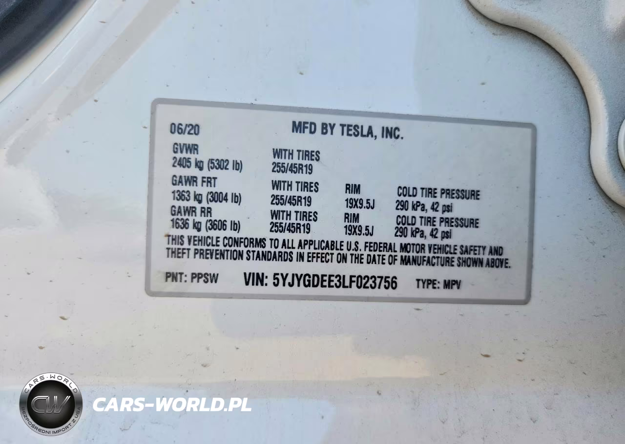 2020 Tesla Model Y VIN:5YJYGDEE3LF023756 - 12