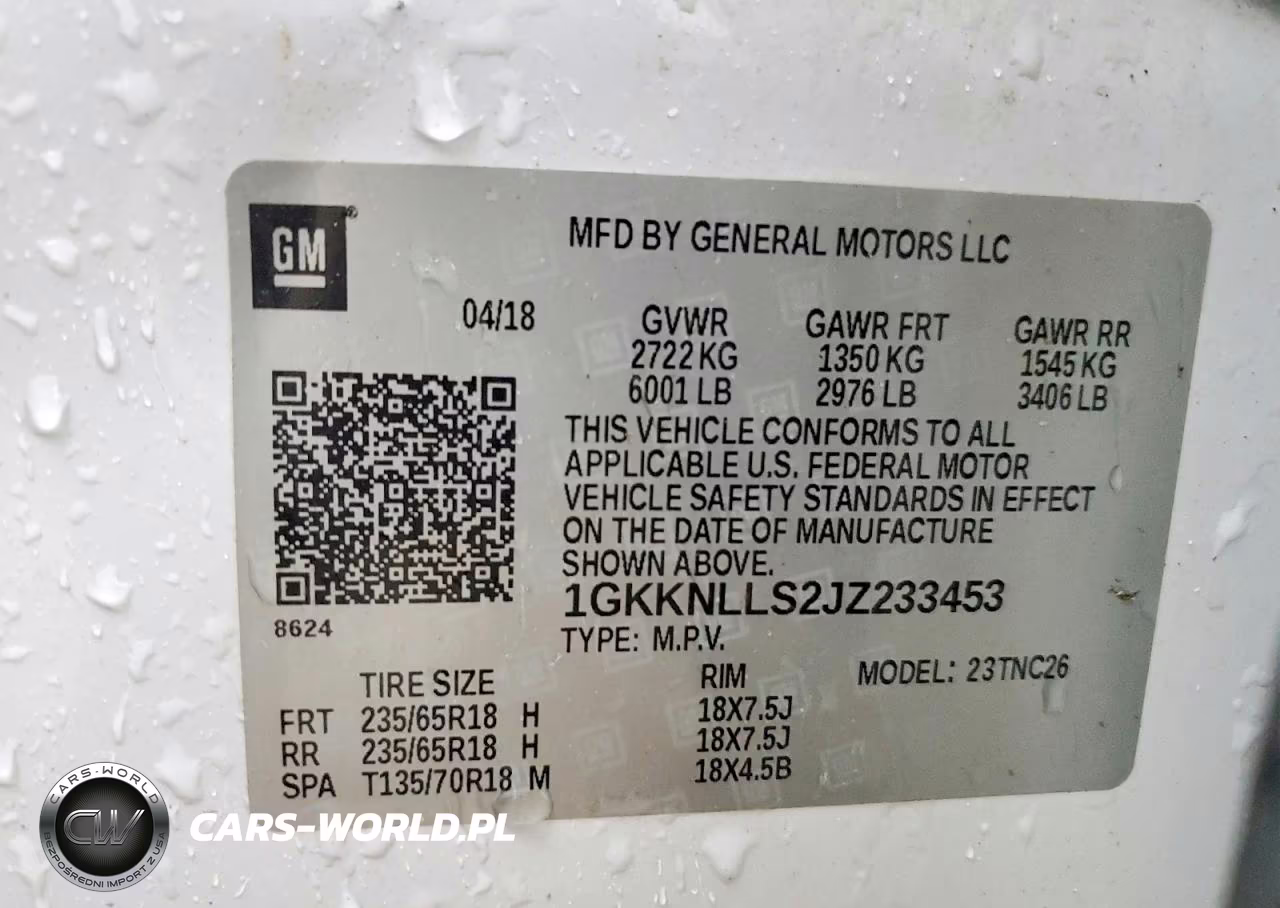 2018 GMC Acadia Sle VIN:1GKKNLLS2JZ233453 - 13