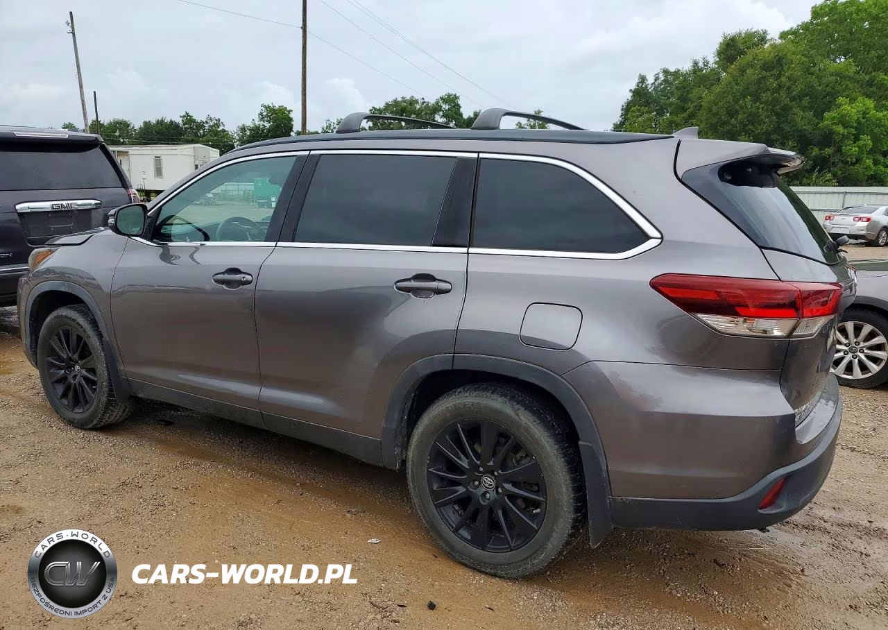 2019 Toyota Highlander Se VIN:5TDJZRFHXKS623332 - 2