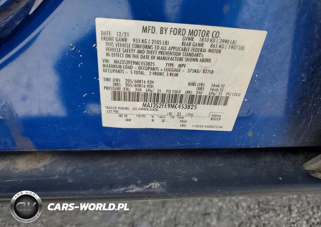2021 Ford Ecosport S VIN:MAJ3S2FE9MC453825 - 13
