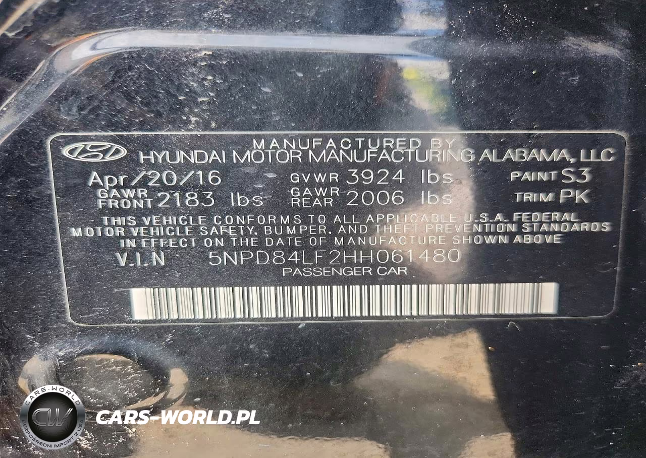 2017 Hyundai Elantra Limited VIN:5NPD84LF2HH061480 - 12