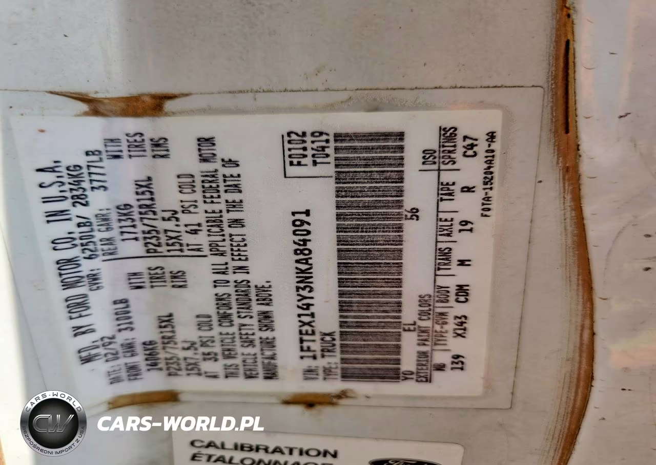 1992 Ford F150 VIN:1FTEX14Y3NKA84091 - 12