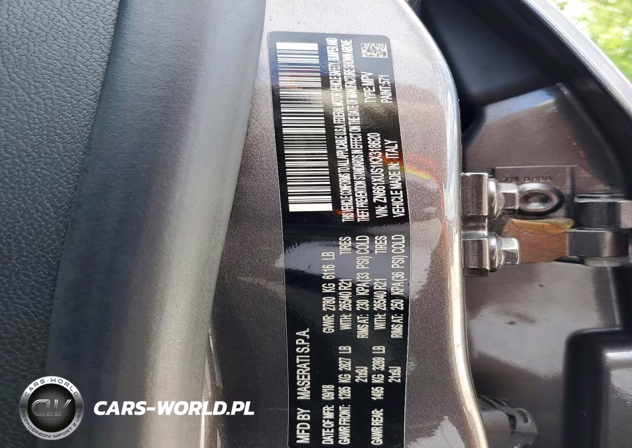 2019 Maserati Levante Sport VIN:ZN661XUS1KX318620 - 13