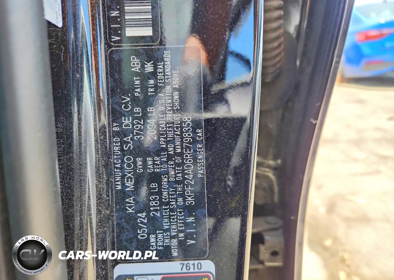 2024 Kia Forte Lxs VIN:3KPF24AD6RE798358 - 13