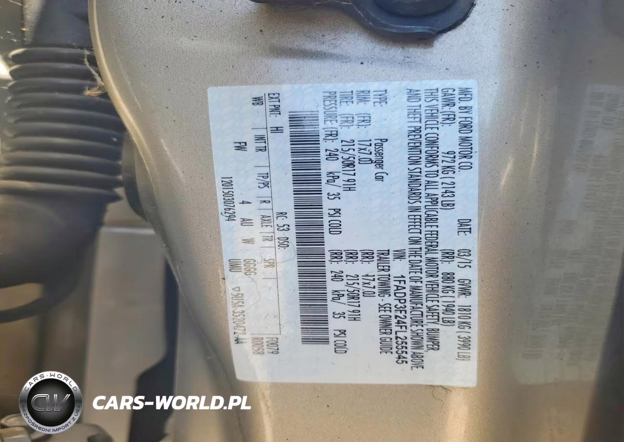 2015 Ford Focus Se VIN:1FADP3F24FL255545 - 12