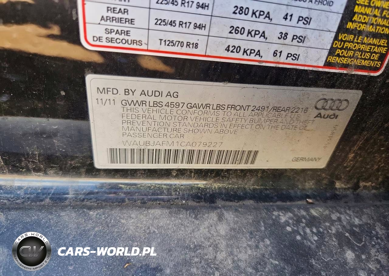 2012 Audi A3 Premium VIN:WAUBJAFM1CA079227 - 12