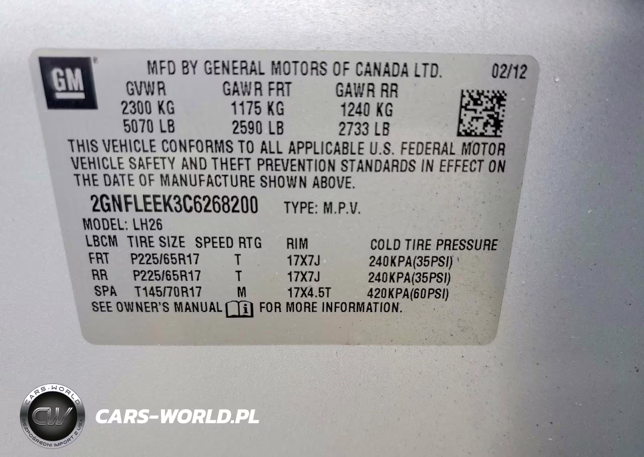 2012 Chevrolet Equinox Lt VIN:2GNFLEEK3C6268200 - 13