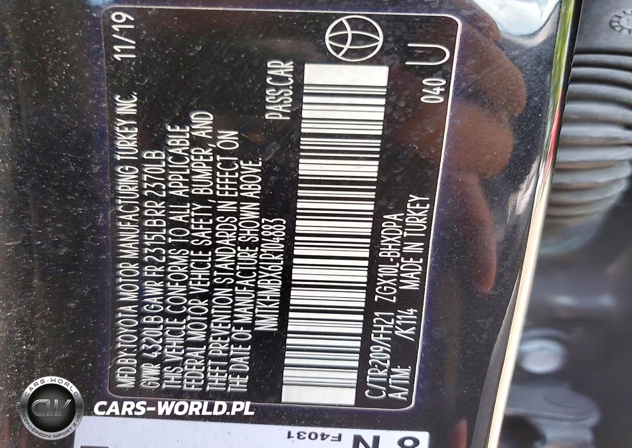 2020 Toyota C-Hr Le VIN:NMTKHMBX6LR104883 - 12