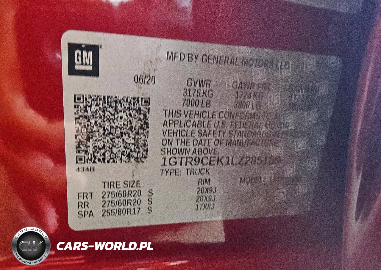 2020 GMC Sierra K1500 Elevation VIN:1GTR9CEK1LZ285168 - 12