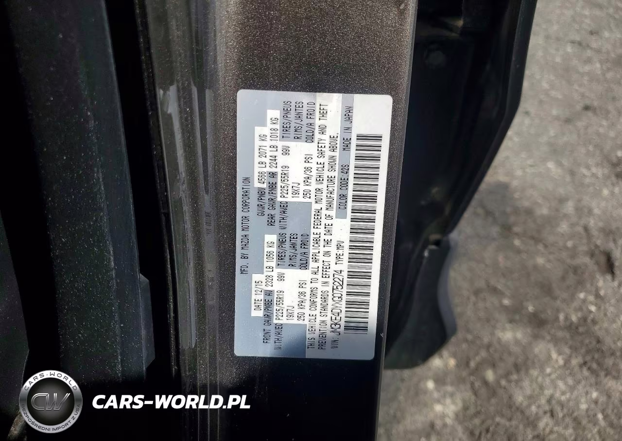 2016 Mazda Cx-5 Gt VIN:JM3KE4DYXG0752274 - 13