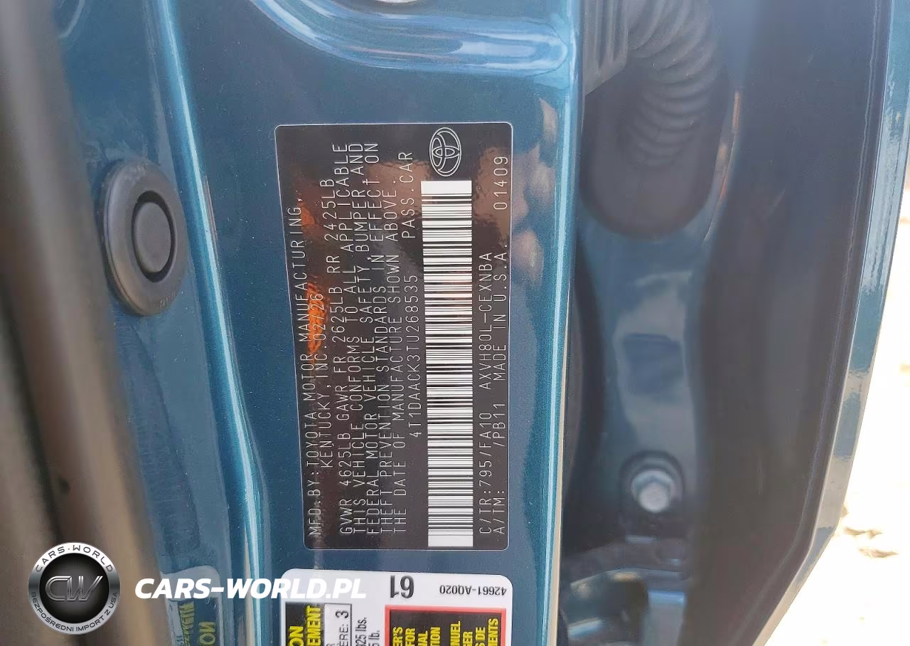 2026 Toyota Camry Le VIN:4T1DAACK3TU268535 - 13