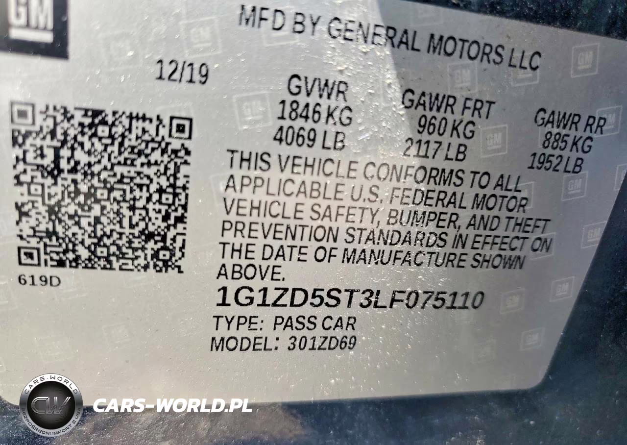 2020 Chevrolet Malibu Lt VIN:1G1ZD5ST3LF075110 - 12