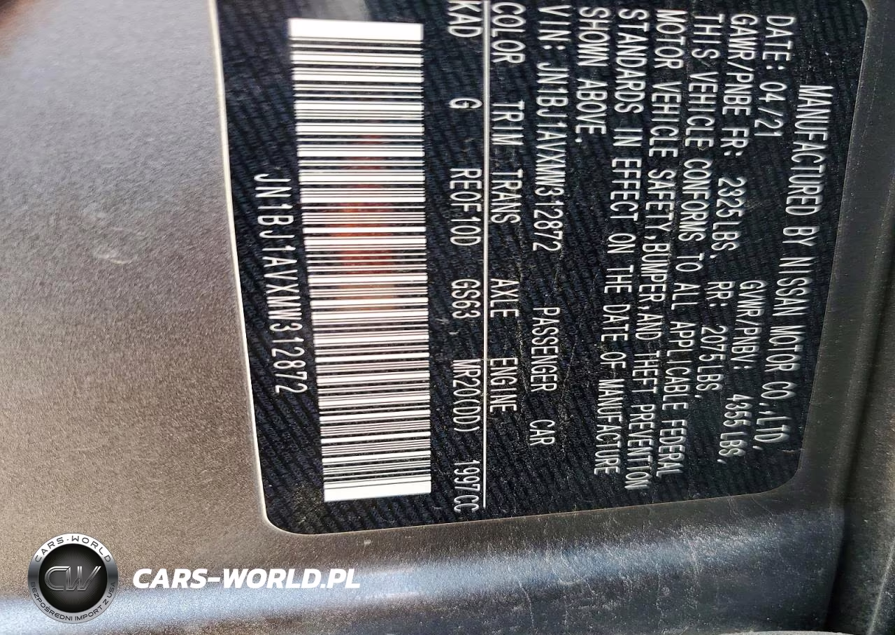 2021 Nissan Rogue Sport S VIN:JN1BJ1AVXMW312872 - 12