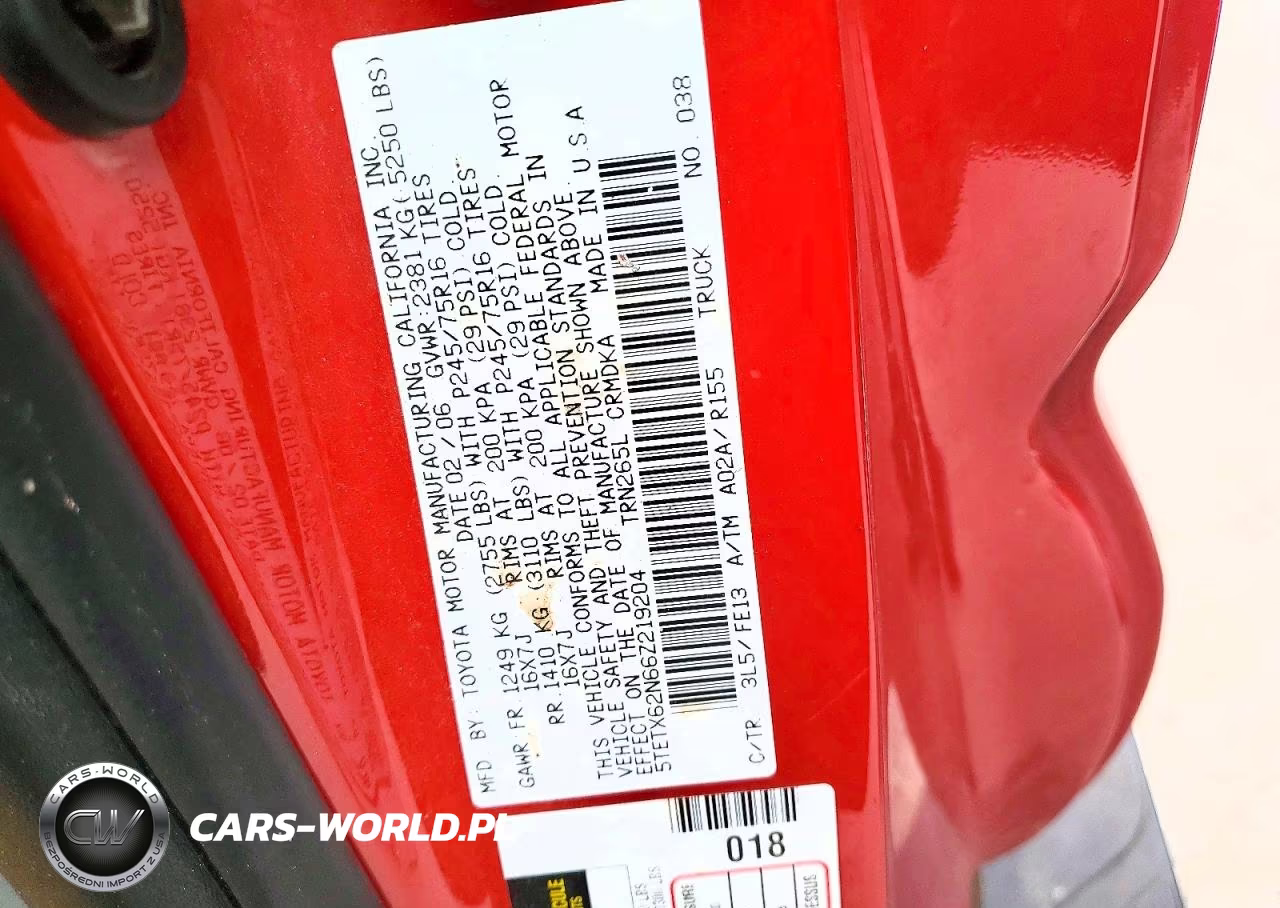 2006 Toyota Tacoma Prerunner Access Cab VIN:5TETX62N66Z219204 - 12