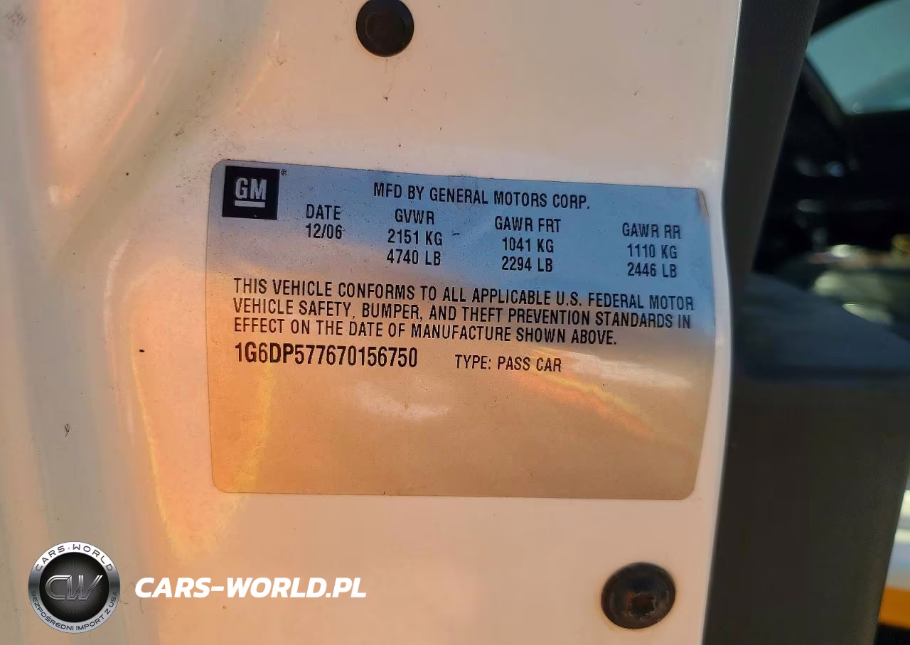 2007 Cadillac Cts Hi Feature V6 VIN:1G6DP577670156750 - 12