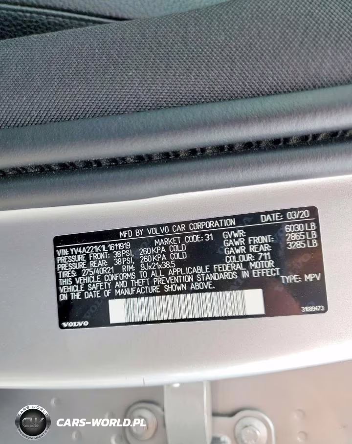 2020 Volvo Xc90 T6 Momentum VIN:YV4A221K1L1611919 - 14