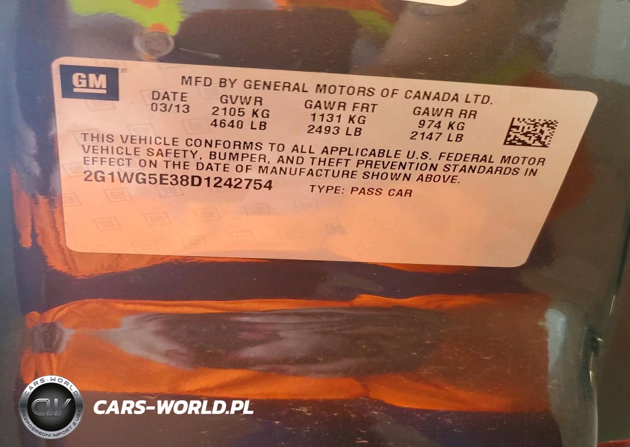 2013 Chevrolet Impala Lt VIN:2G1WG5E38D1242754 - 12