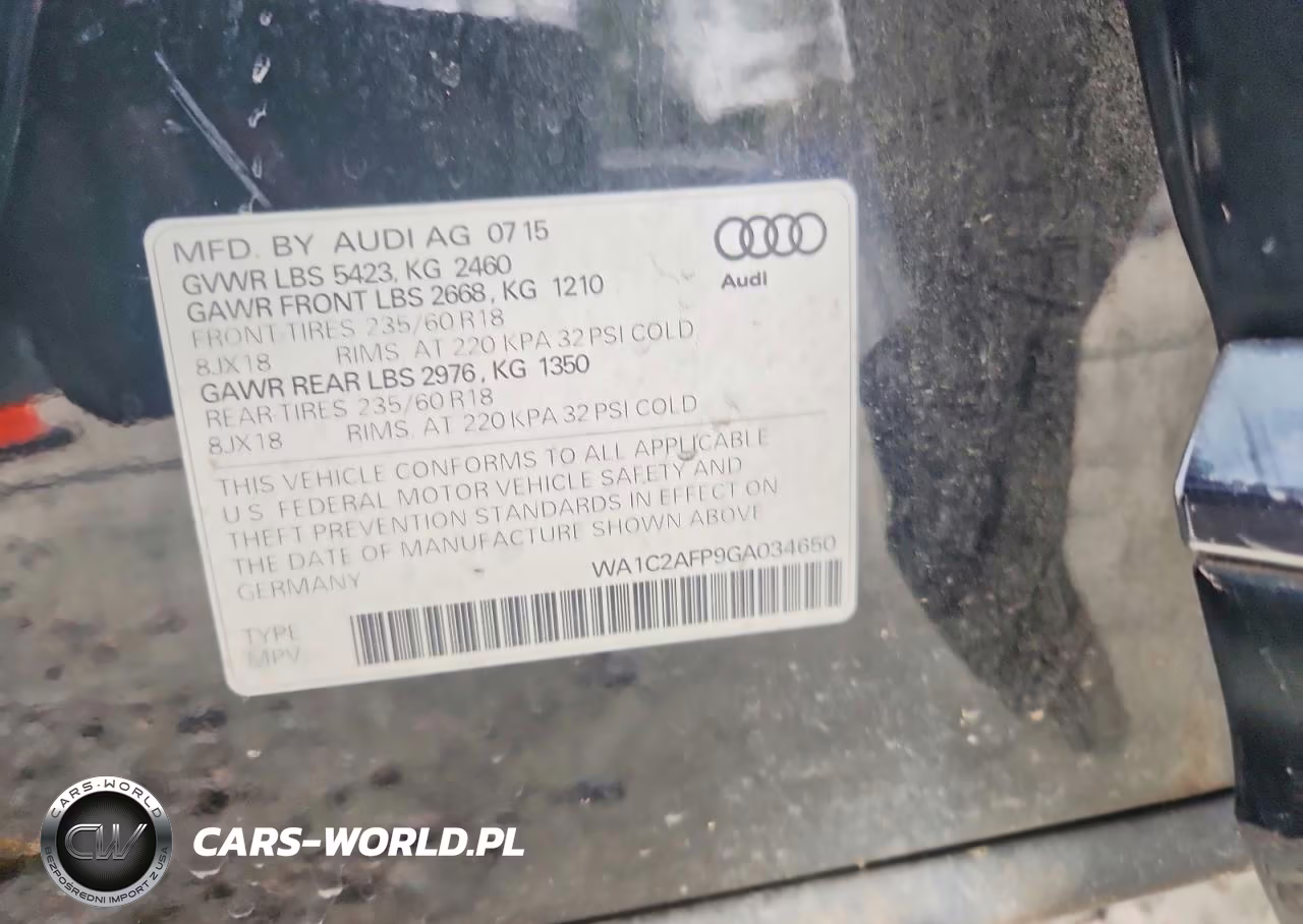 2016 Audi Q5 Premium VIN:WA1C2AFP9GA034650 - 12