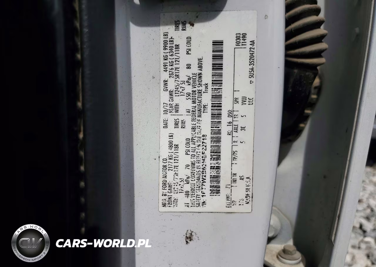 2017 Ford F250 Super Duty VIN:1FT7W2B62HEF22718 - 12