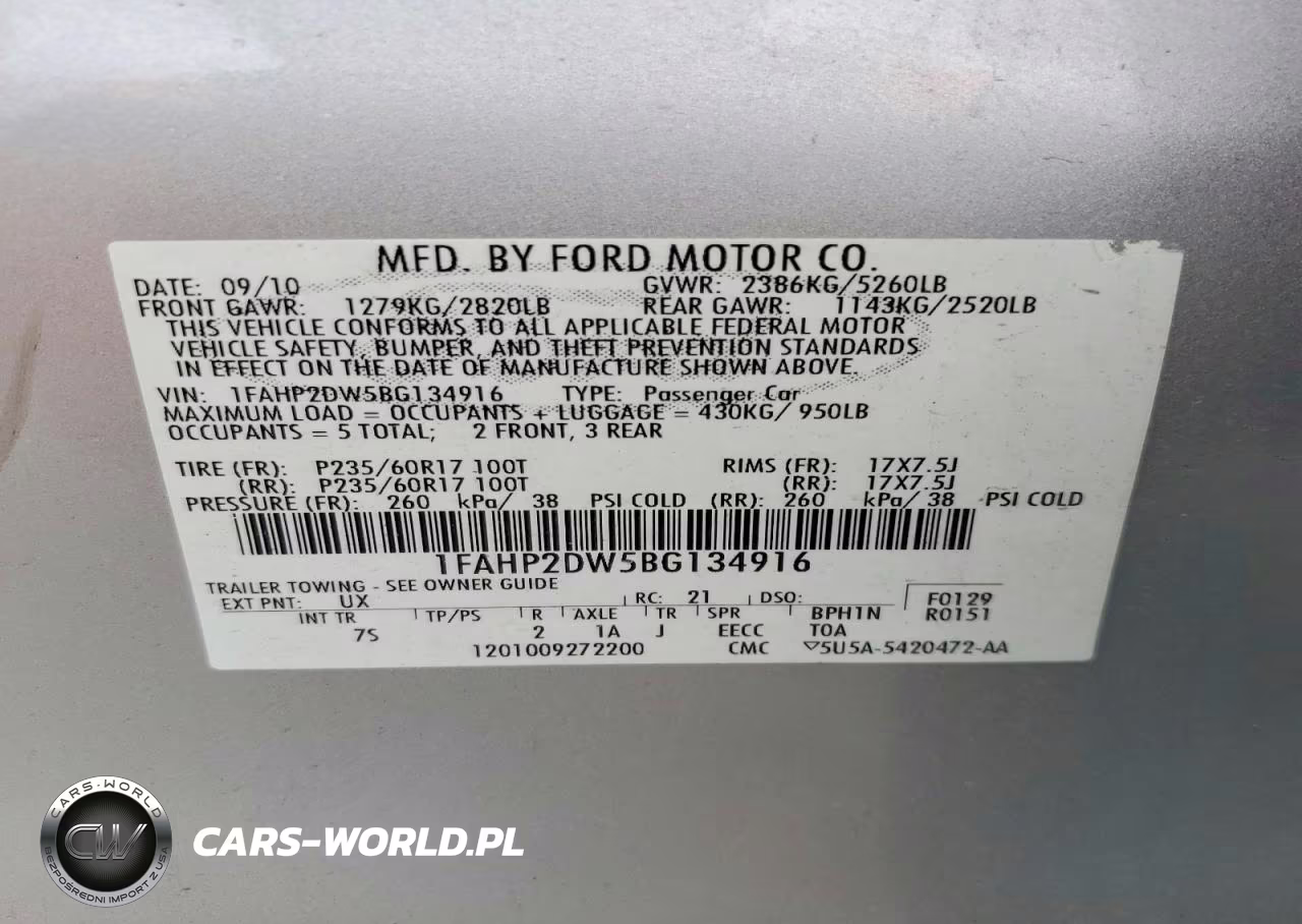 2011 Ford Taurus Se VIN:1FAHP2DW5BG134916 - 13