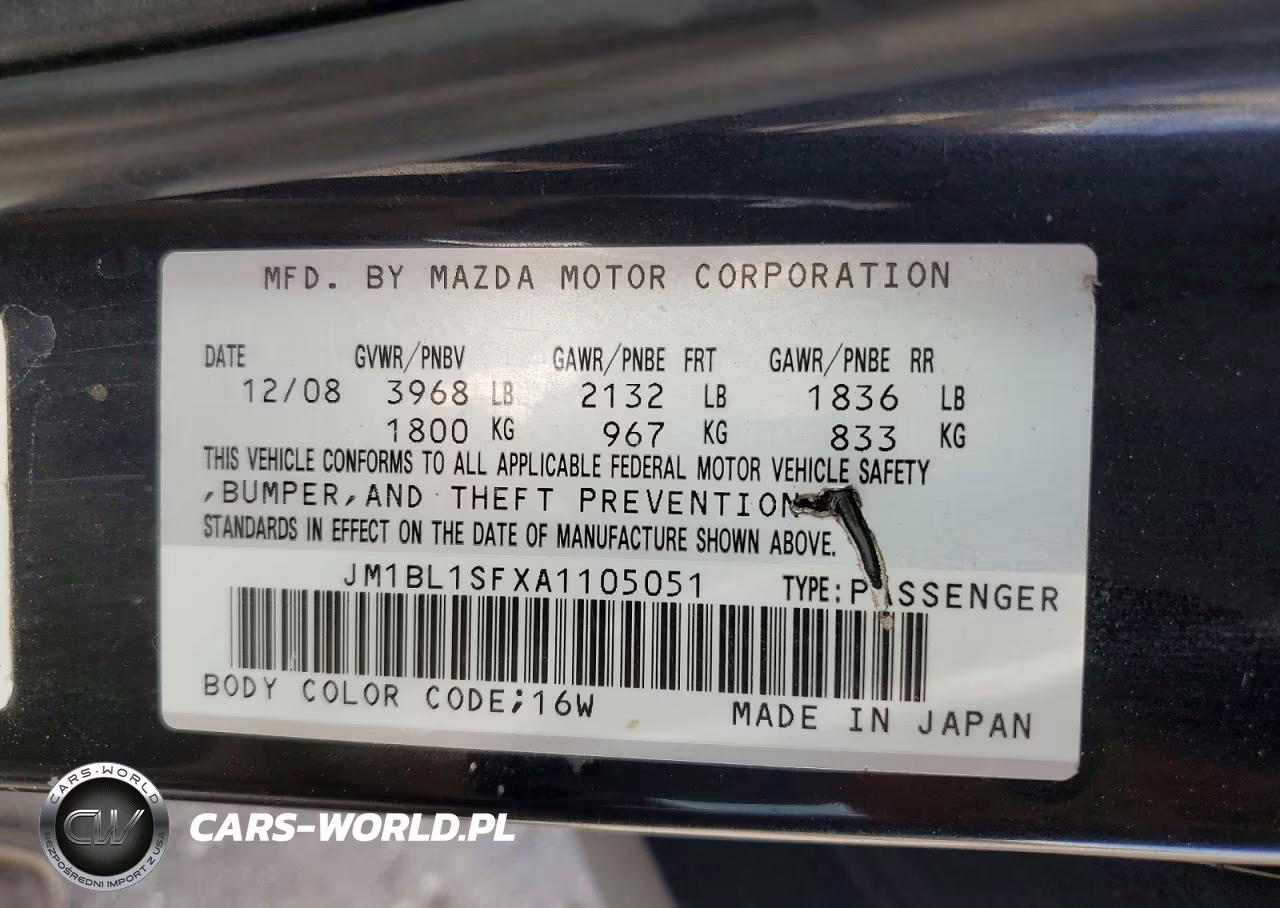 2010 Mazda 3 I VIN:JM1BL1SFXA1105051 - 12