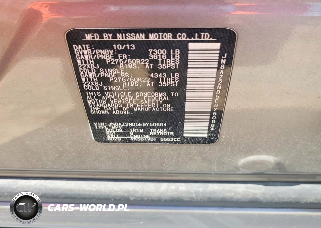 2014 Infiniti Qx80 Base VIN:JN8AZ2ND5E9750664 - 13