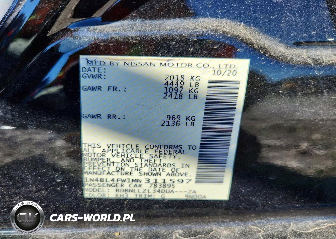 2021 Nissan Altima Platinum VIN:1N4BL4FW1MN311597 - 12