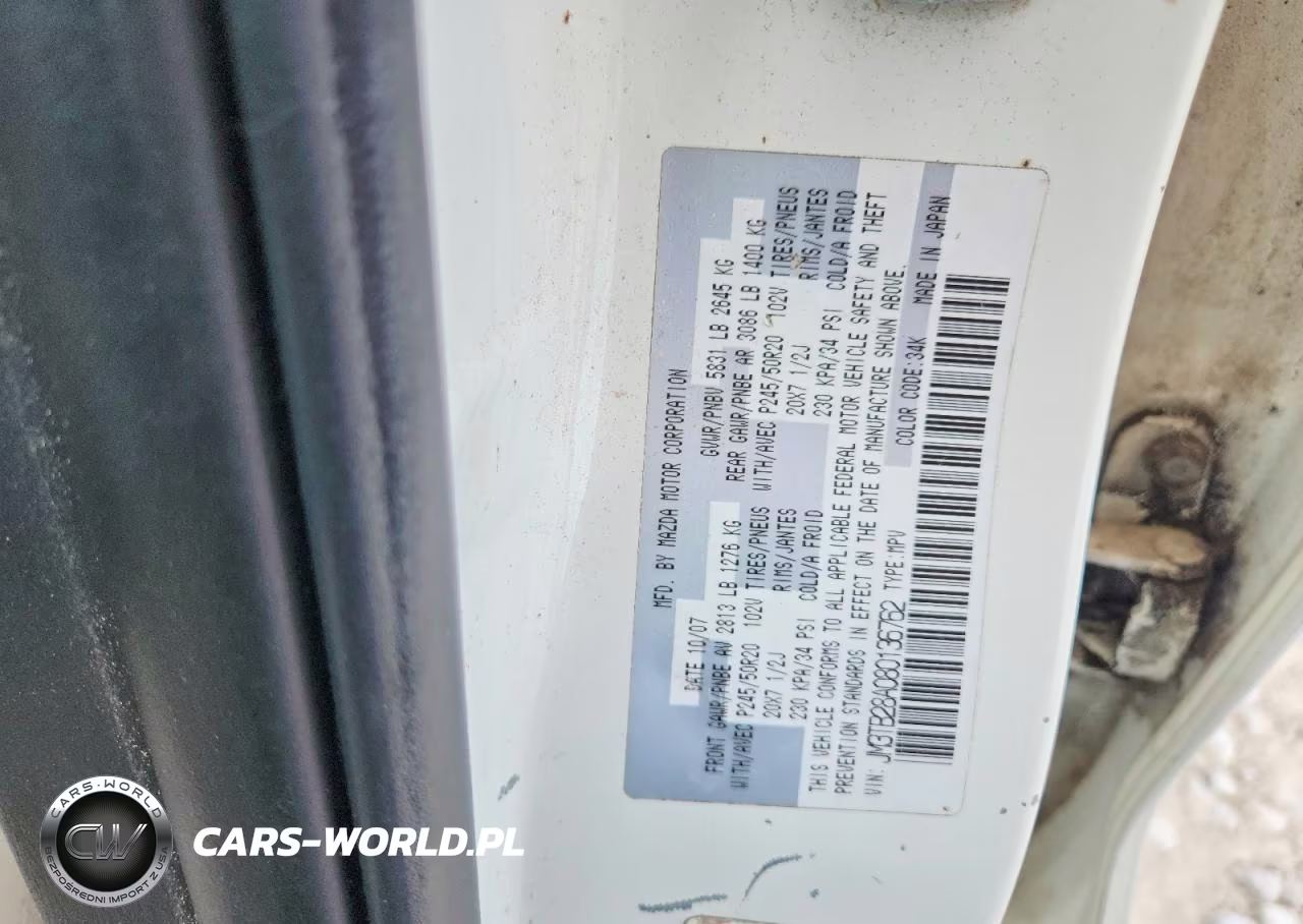 2008 Mazda Cx-9 VIN:JM3TB28A080136762 - 12