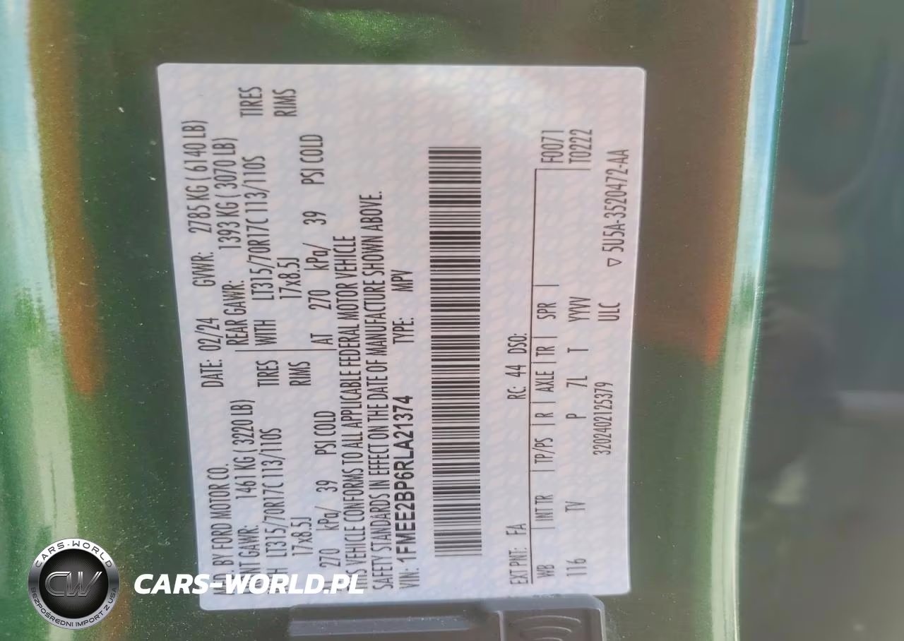 2024 Ford Bronco Wildtrak VIN:1FMEE2BP6RLA21374 - 12
